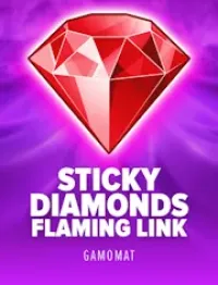 sticky diamonds flaming link logo